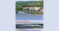 Desktop Screenshot of neckarschifffahrt.de