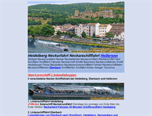 Tablet Screenshot of neckarschifffahrt.de